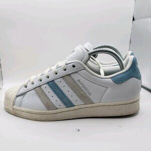 Adidas Original Mens SUPERSTAR WHITE GZ9381 UNISEX Shoes Sneaker SIZE US 8 EUC